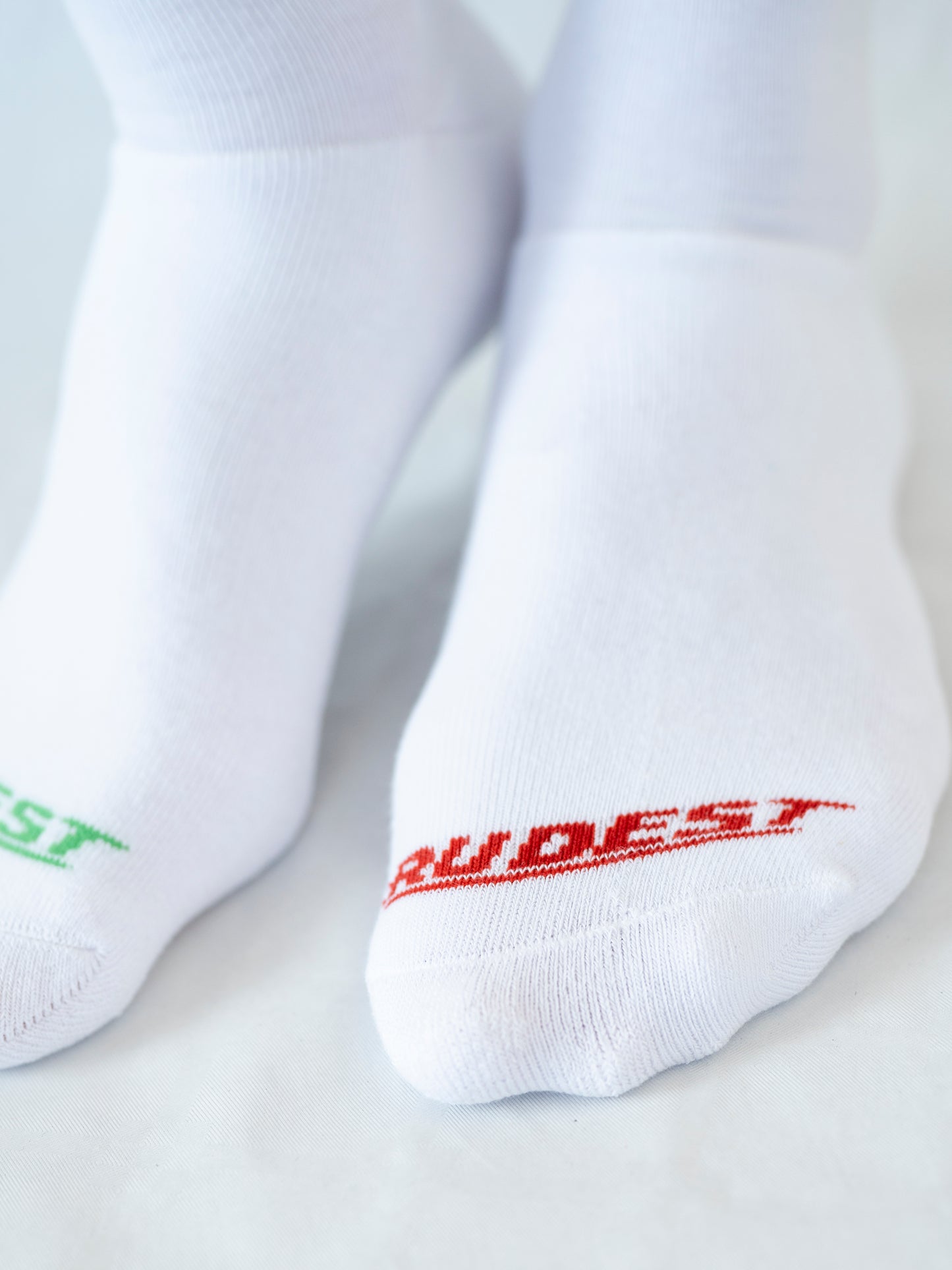 Pack de 3 Calcetines Arcoíris Desparejados de Rizo Completo - Blanco