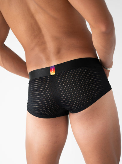 Deluxe Mesh Boxers - Black