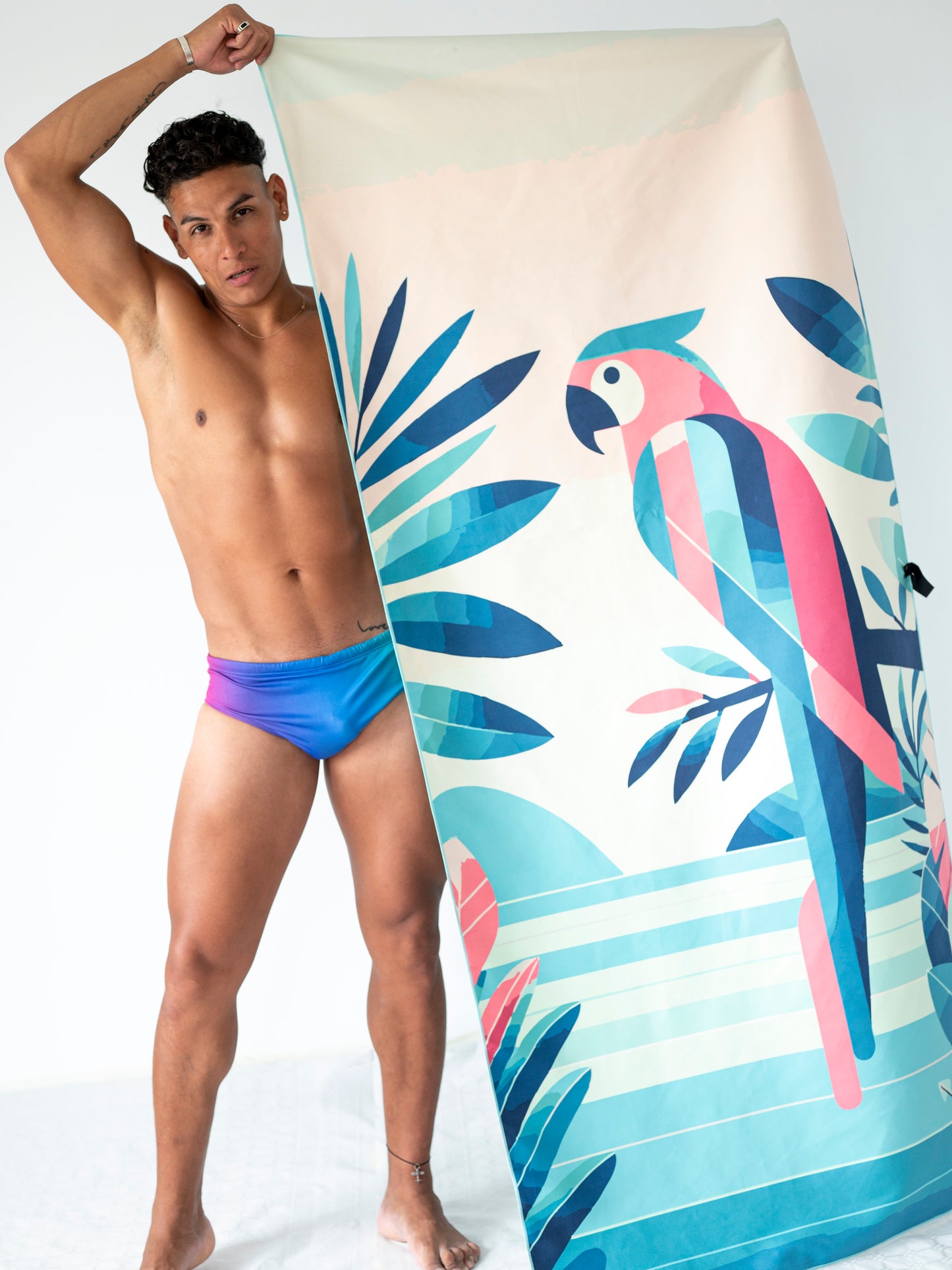 The Rudest Giant Beach Towel - Parrot