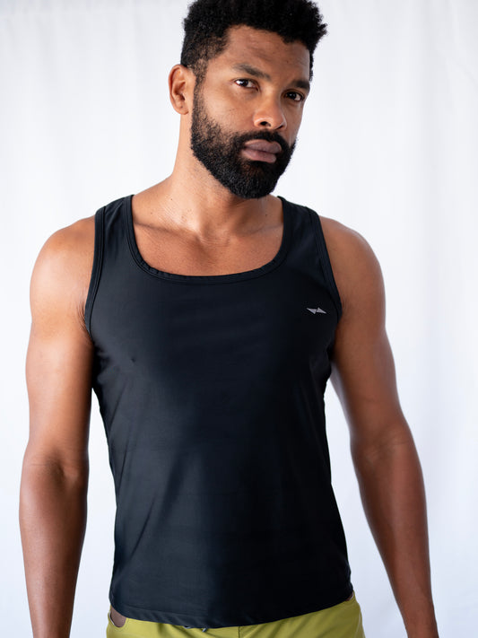 Jet Black All-Day Active Tank Top