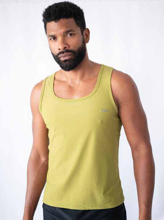 Olive Green All-Day Active Tank Top