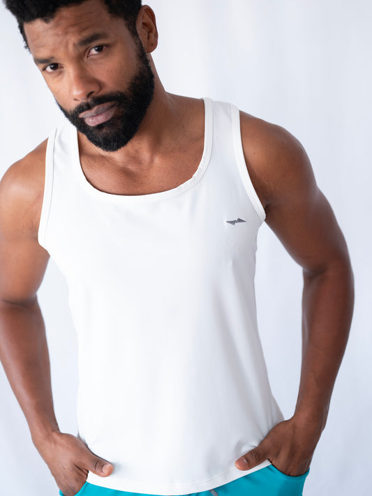 Soft White All-Day Active Tank Top