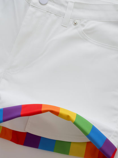 Spectrum Roll-up Shorts 2025 – Off-White (Curto)