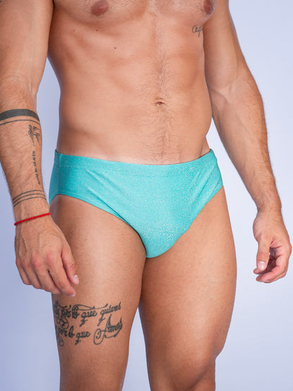 Slip de Baño Premium Aqua Brillante con Fibra Metálica