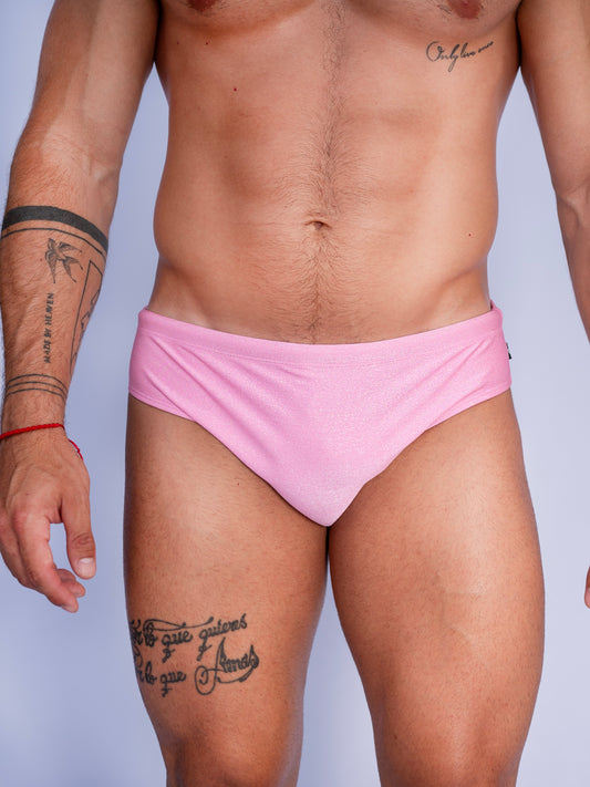 Candy Sparkle Premium Swim Briefs With Metallic Fiber