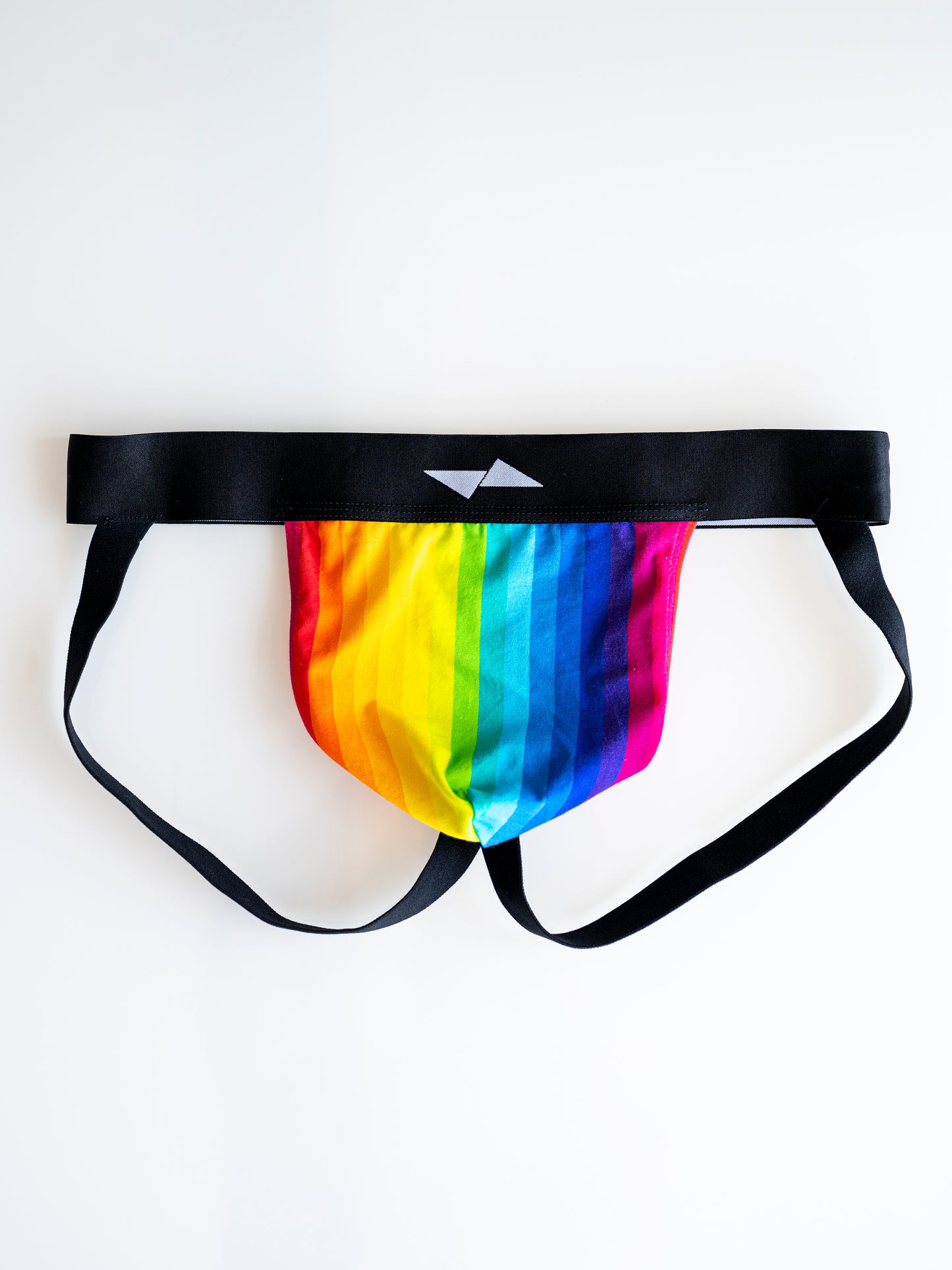 Enhancing Rainbow Pouch Jockstrap - Black