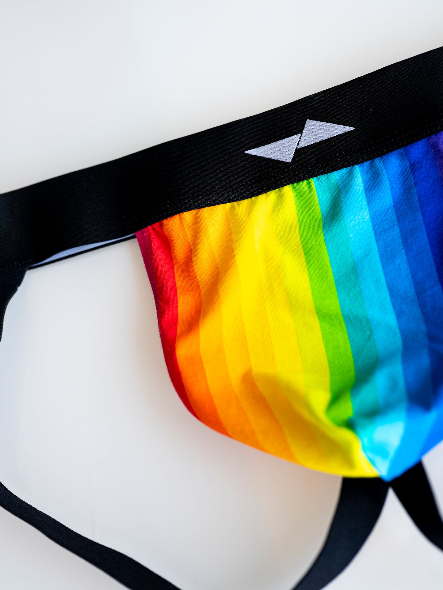 Rainbow Pouch Jockstrap - Black